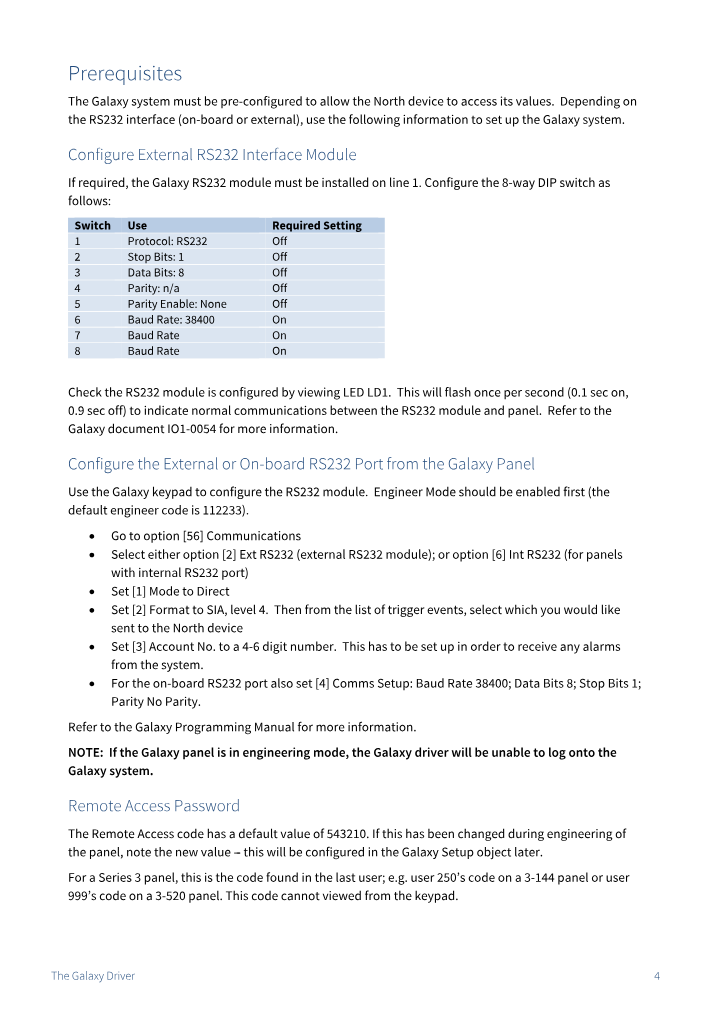 Preview thumbnail of page 4 of the Galaxy Driver Manual PDF document.